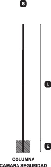 columna camara de seguridad